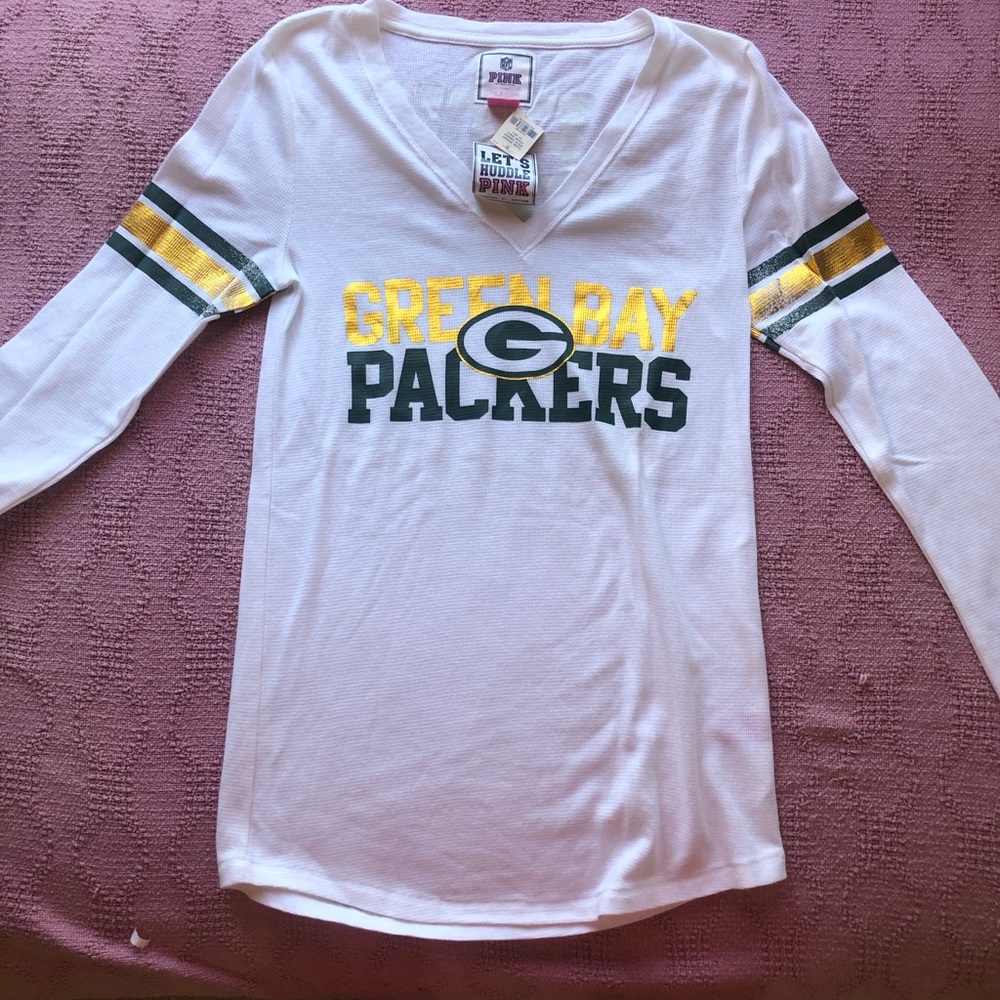 Pink Green bay packer top